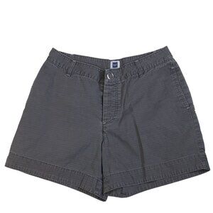 2/$30  Gap Shorts Chino Gray Womens 2 Cotton Flat Front Back Pockets Casual 5402